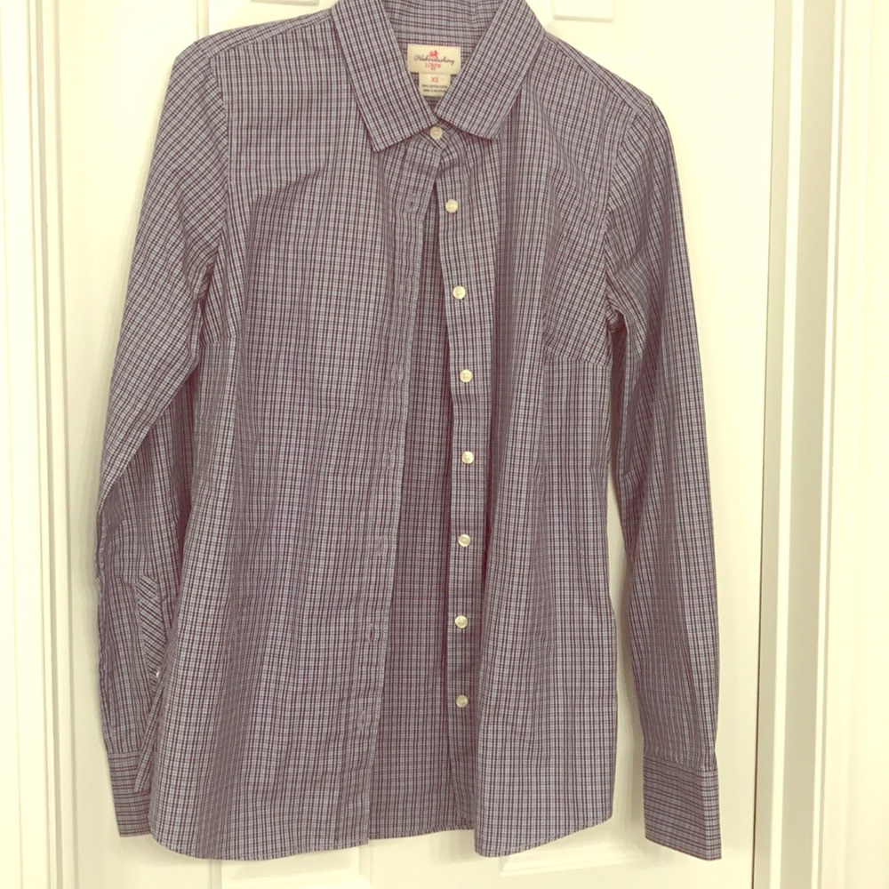 J Crew purple and blue button down